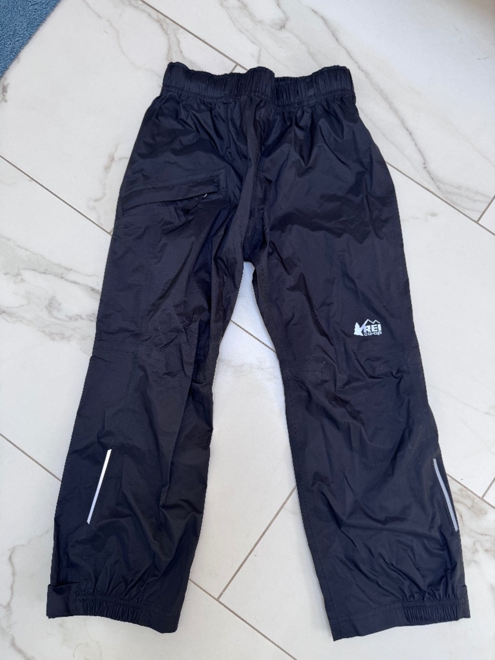 REI Co-op Kids Rain Pants Black XS 6-7 Waterproof Outdoor